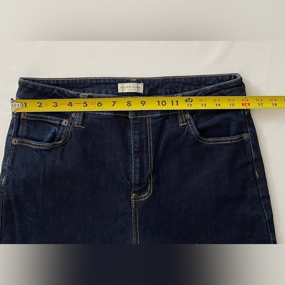 SOLD Oliver Logan Jeans Aberdeen Wide Leg Crop Dark Wash Jeans size 31 - Picture 9 of 14